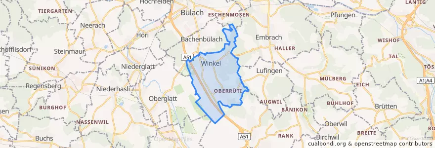 Mapa de ubicacion de Winkel.