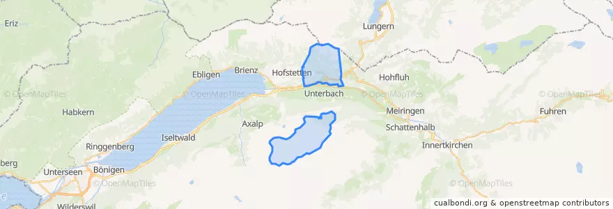 Mapa de ubicacion de Brienzwiler.