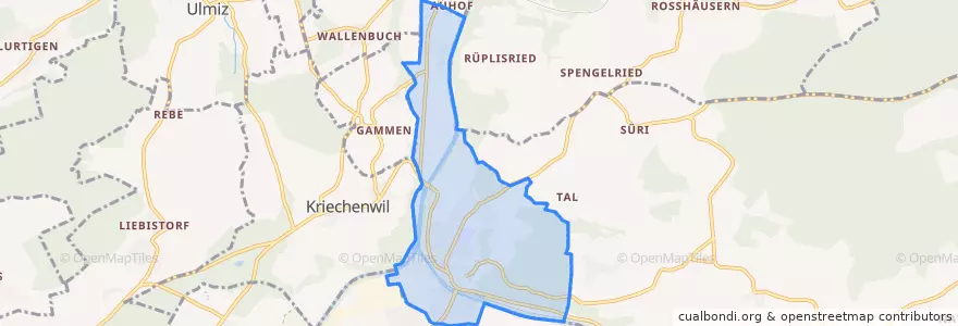Mapa de ubicacion de Laupen.