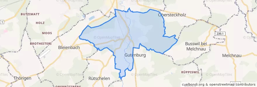 Mapa de ubicacion de Lotzwil.