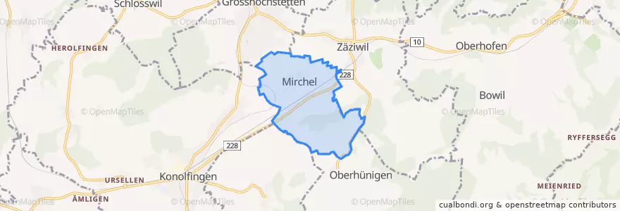 Mapa de ubicacion de Mirchel.