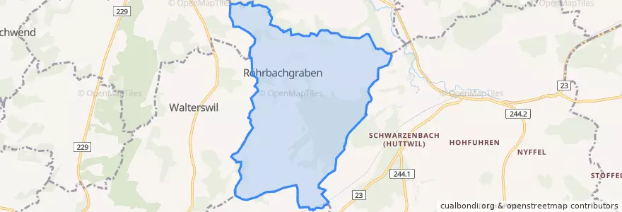 Mapa de ubicacion de Rohrbachgraben.