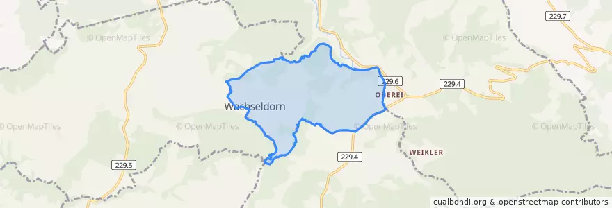 Mapa de ubicacion de Wachseldorn.