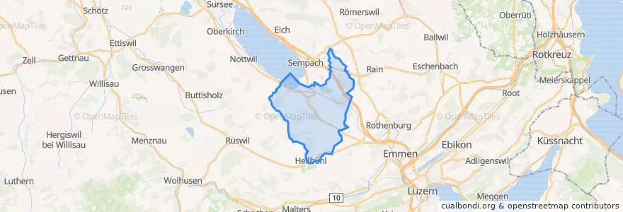Mapa de ubicacion de Neuenkirch.
