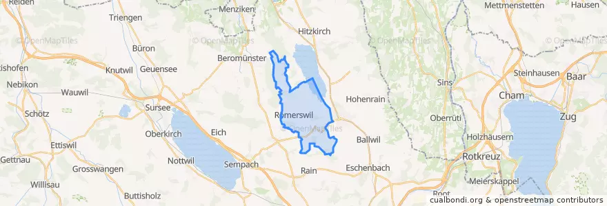 Mapa de ubicacion de Römerswil.