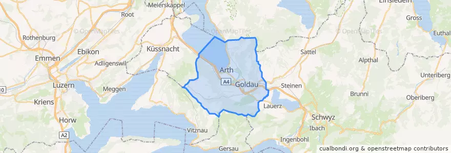 Mapa de ubicacion de Arth.