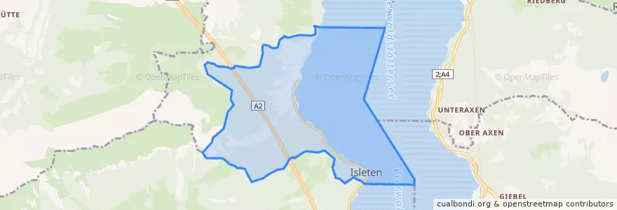Mapa de ubicacion de Bauen.