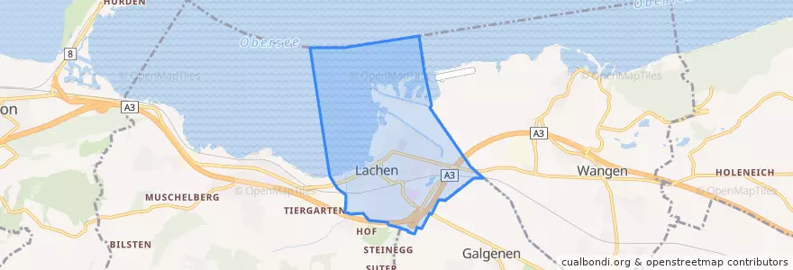 Mapa de ubicacion de Lachen.