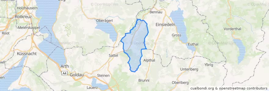 Mapa de ubicacion de Rothenthurm.