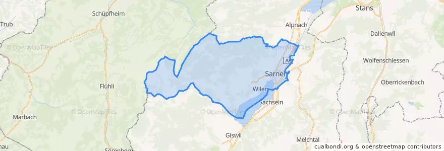 Mapa de ubicacion de Sarnen.
