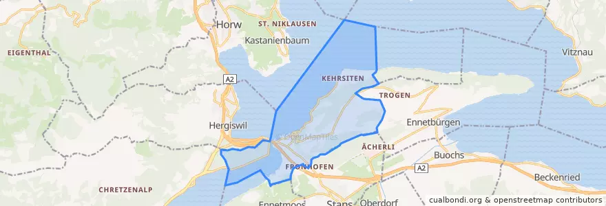 Mapa de ubicacion de Stansstad.