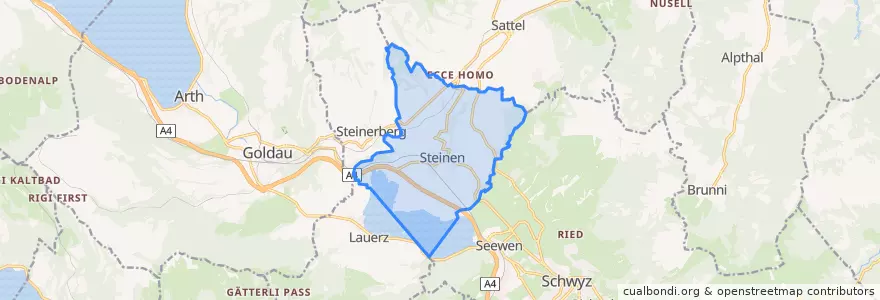 Mapa de ubicacion de Steinen.