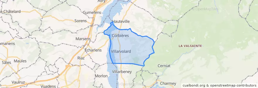 Mapa de ubicacion de Corbières.