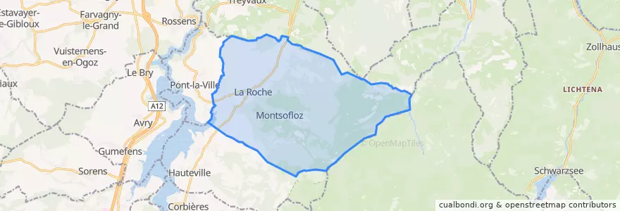 Mapa de ubicacion de La Roche.