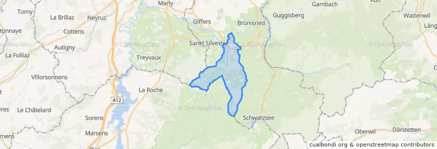 Mapa de ubicacion de Plasselb.