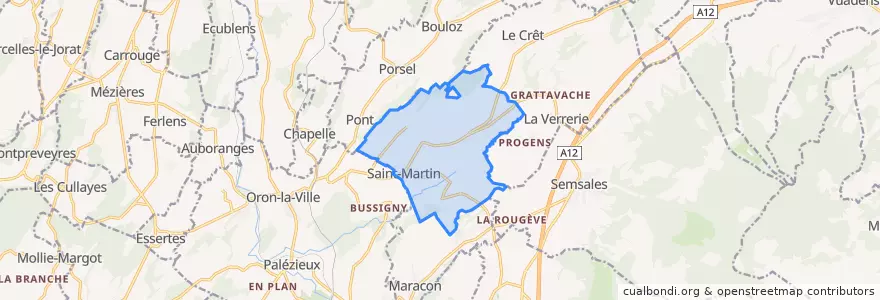 Mapa de ubicacion de Saint-Martin (FR).