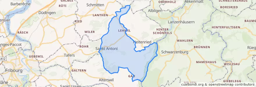 Mapa de ubicacion de St. Antoni.