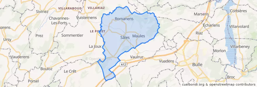 Mapa de ubicacion de Sâles.