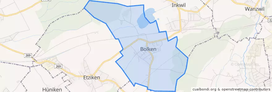 Mapa de ubicacion de Bolken.