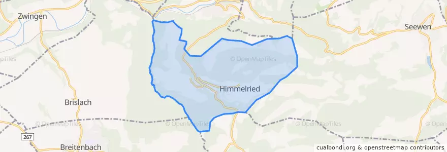 Mapa de ubicacion de Himmelried.