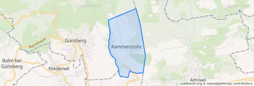 Mapa de ubicacion de Kammersrohr.