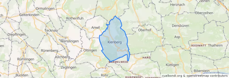 Mapa de ubicacion de Kienberg.