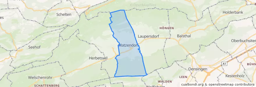 Mapa de ubicacion de Matzendorf.