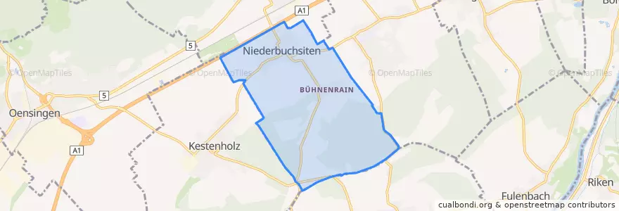 Mapa de ubicacion de Niederbuchsiten.