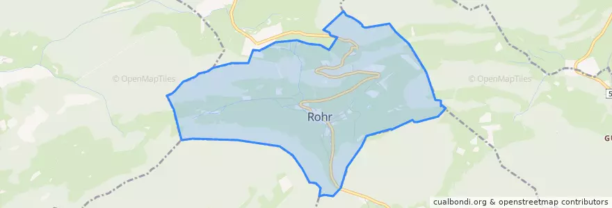 Mapa de ubicacion de Rohr (SO).