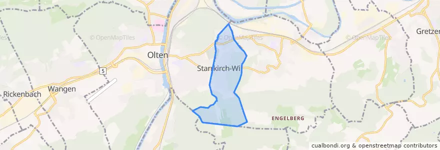 Mapa de ubicacion de Starrkirch-Wil.