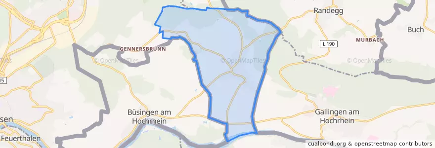 Mapa de ubicacion de Dörflingen.