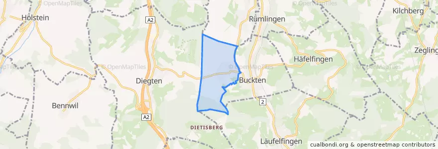 Mapa de ubicacion de Känerkinden.