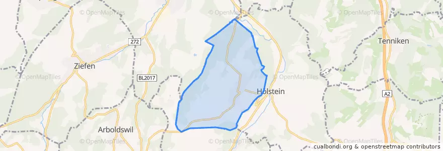 Mapa de ubicacion de Lampenberg.