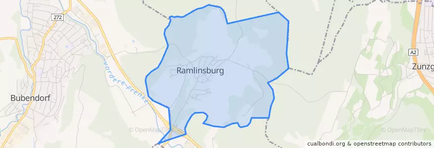 Mapa de ubicacion de Ramlinsburg.