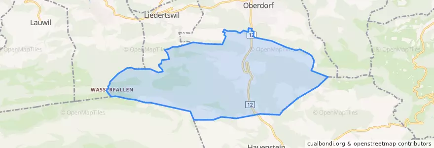 Mapa de ubicacion de Waldenburg.