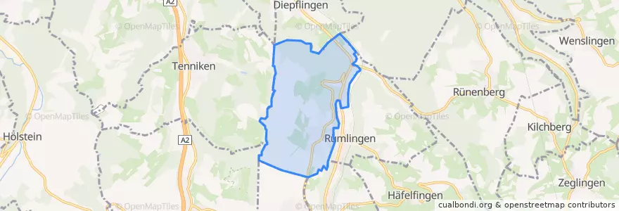Mapa de ubicacion de Wittinsburg.
