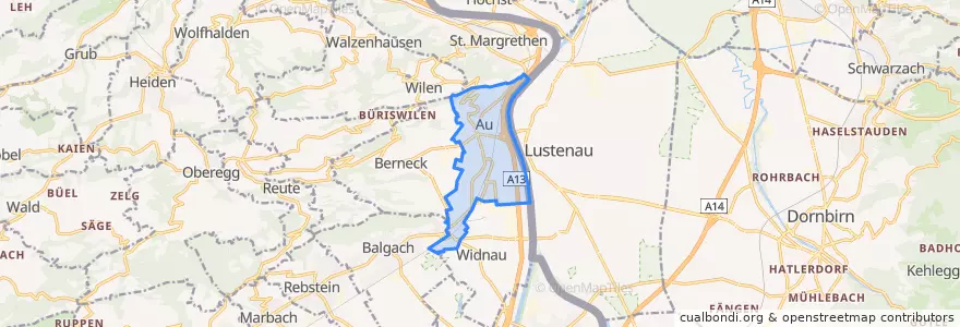 Mapa de ubicacion de Au (SG).