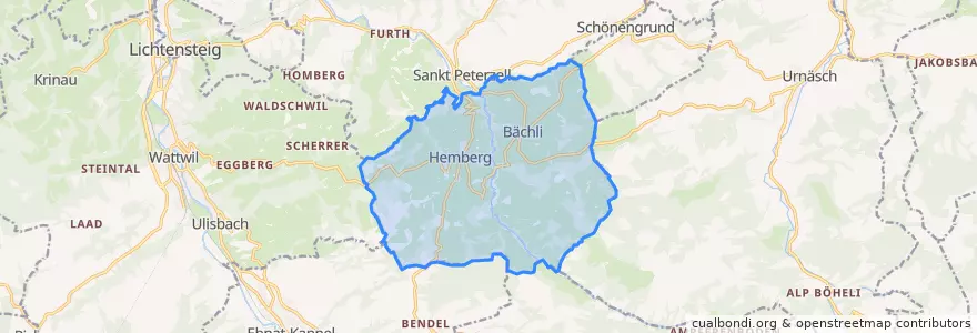 Mapa de ubicacion de Hemberg.
