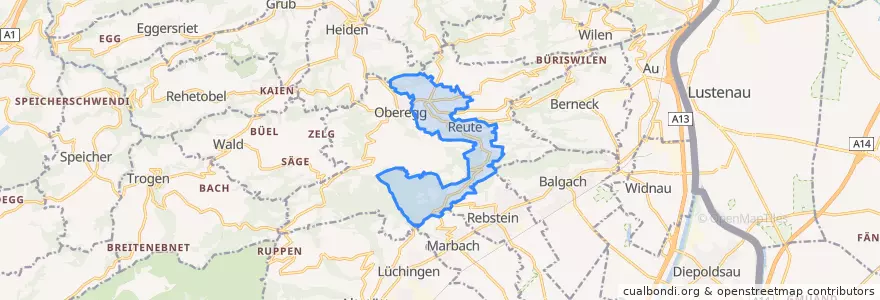 Mapa de ubicacion de Reute (AR).