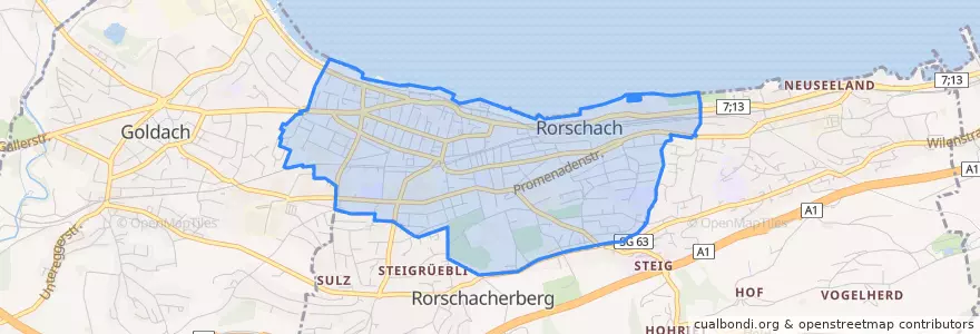 Mapa de ubicacion de Rorschach.