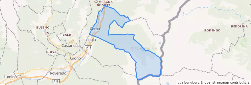 Mapa de ubicacion de Cama.