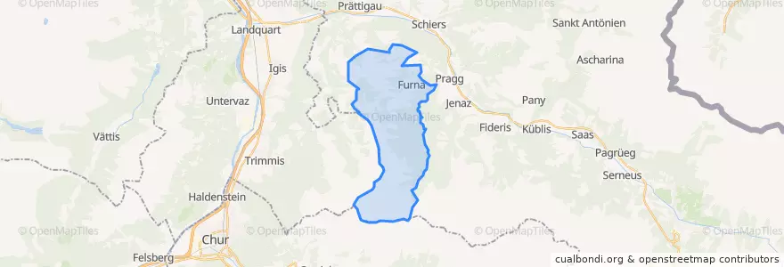 Mapa de ubicacion de Furna.