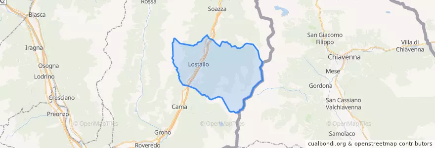 Mapa de ubicacion de Lostallo.