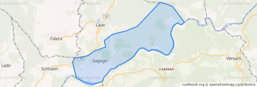 Mapa de ubicacion de Sagogn.