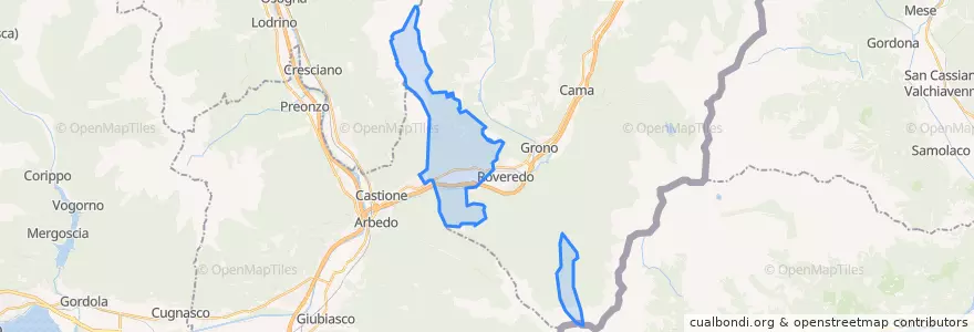 Mapa de ubicacion de San Vittore.