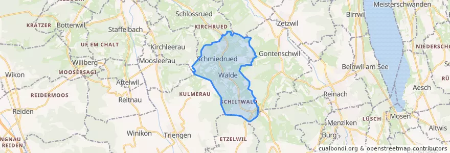 Mapa de ubicacion de Schmiedrued.