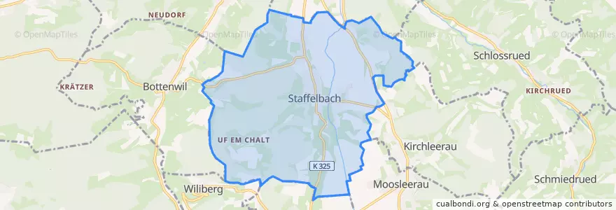 Mapa de ubicacion de Staffelbach.