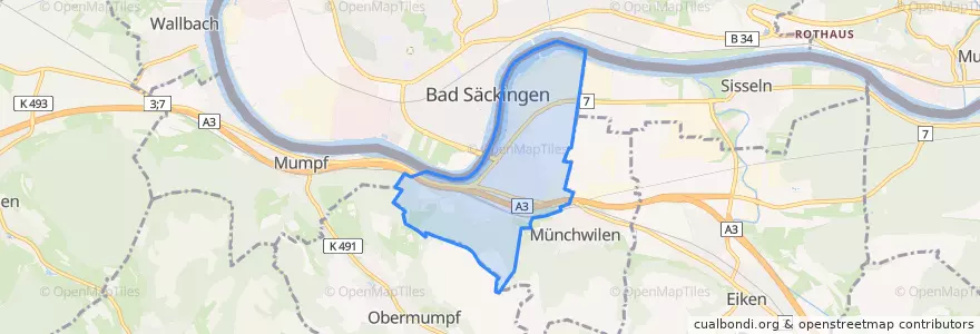 Mapa de ubicacion de Stein.