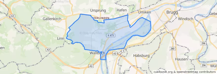 Mapa de ubicacion de Villnachern.