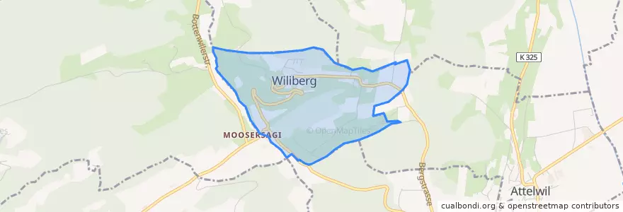 Mapa de ubicacion de Wiliberg.
